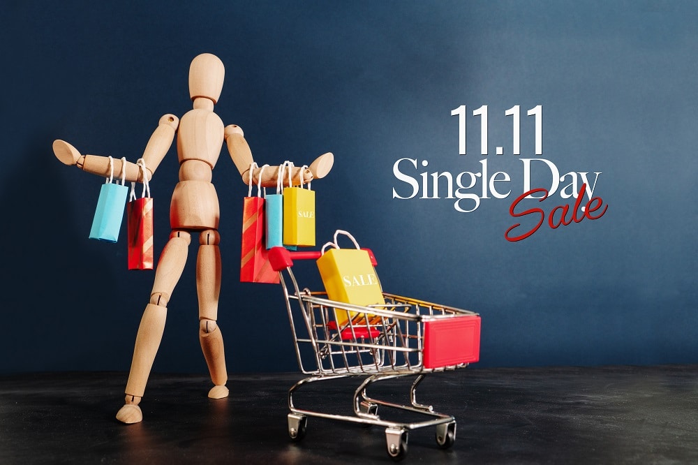 How is business in the singles day or double-eleven (11.11)